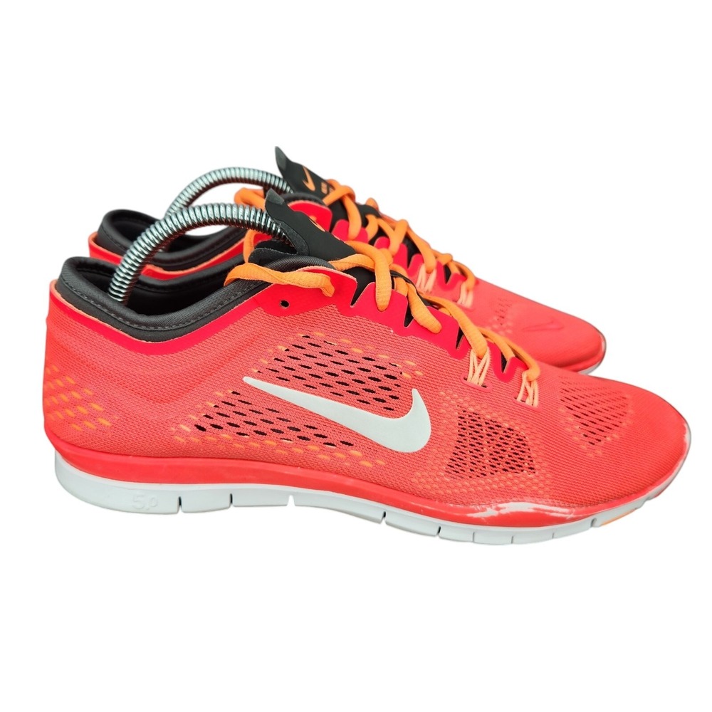 Nike Women's Athletic Shoes - Bright Red and Orange
